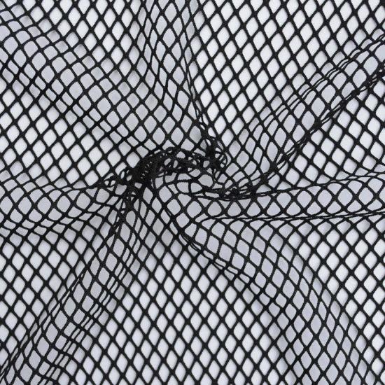Fishy Net Fabric Big Hole Black